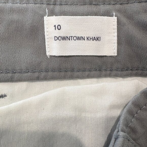 Gap Downtown Khaki Pants Ankle Mid Rise Gray Size 10 NEW - Picture 9 of 10